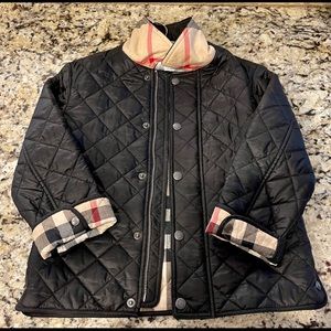 Girls 5 Y Burberry Black Jacket Like New!!!